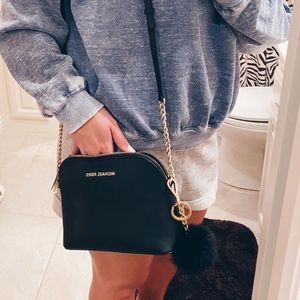 MICHAEL KORS Large Crossbody Dome w/ Puff Ball